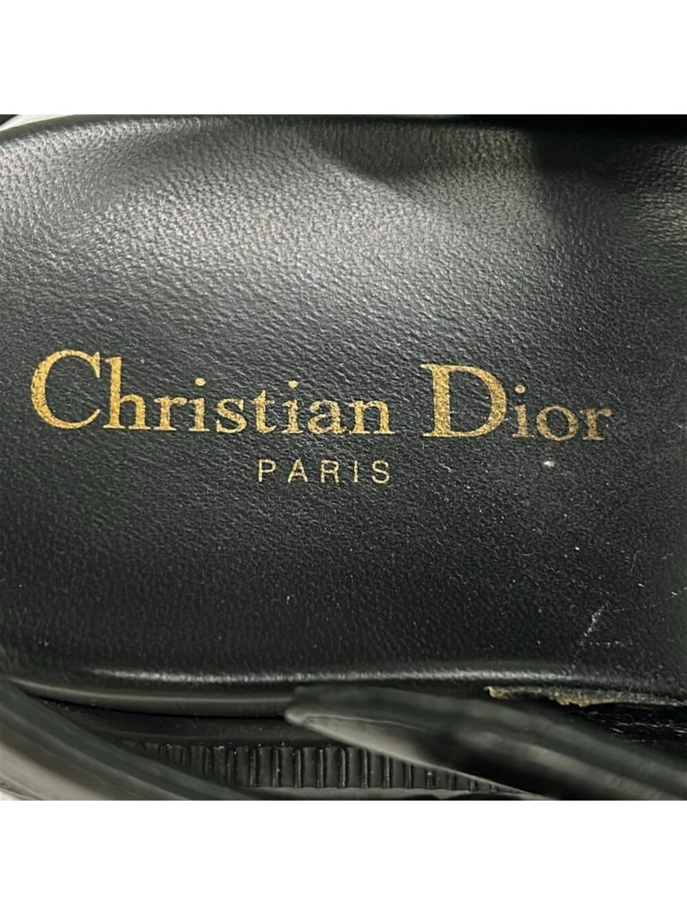 Dior Sandals 37.5 Act Black Lambskin - Picture 9 of 14